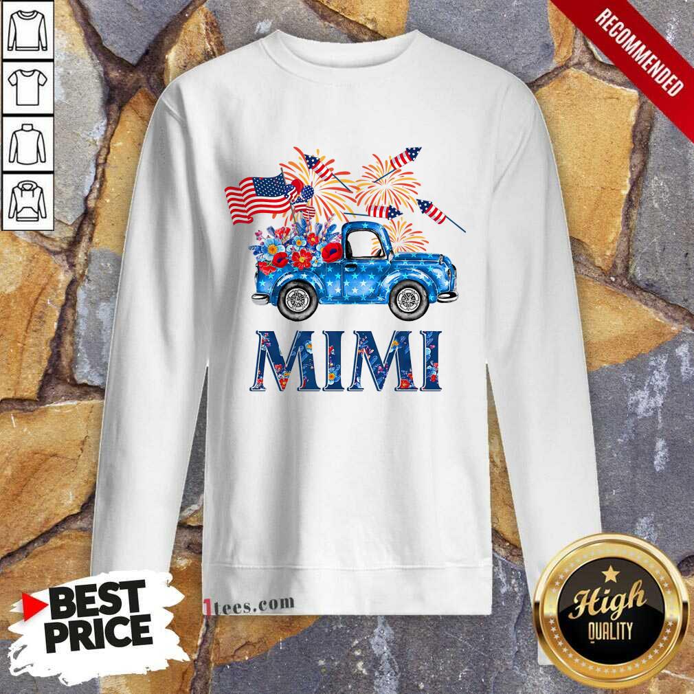 Truck Mimi 4th Of July American Flag Shirt