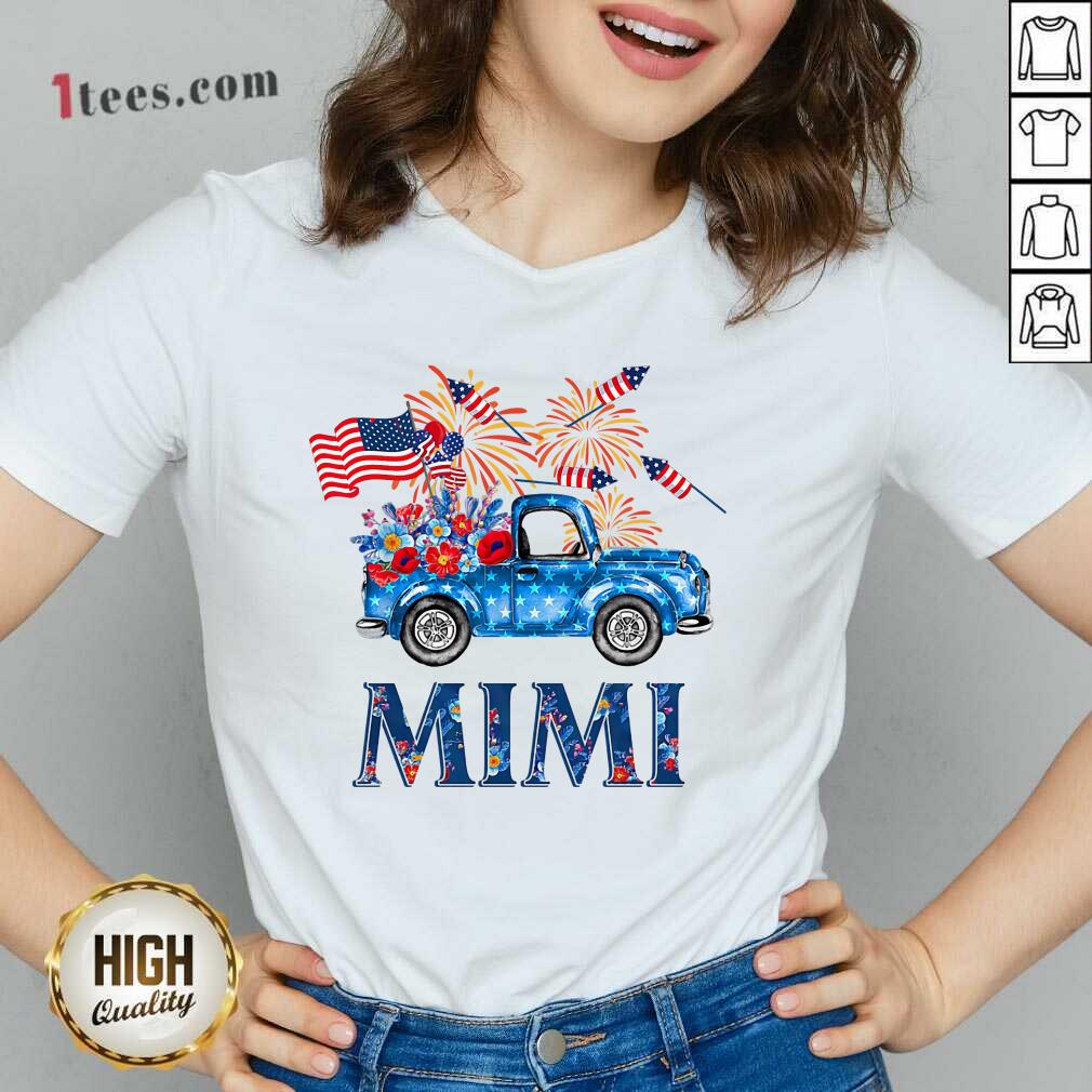 Truck Mimi 4th Of July American Flag Shirt