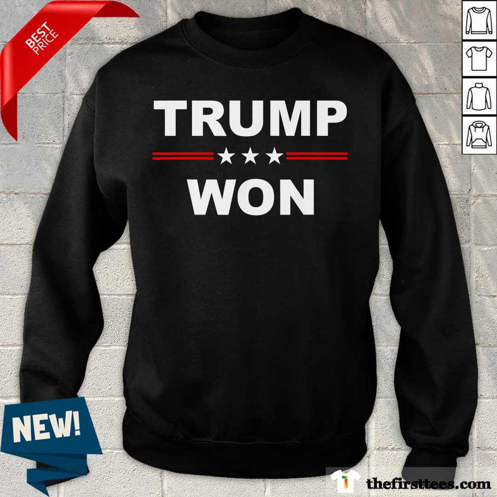 Trump Won 4th Of July American Flag Shirt