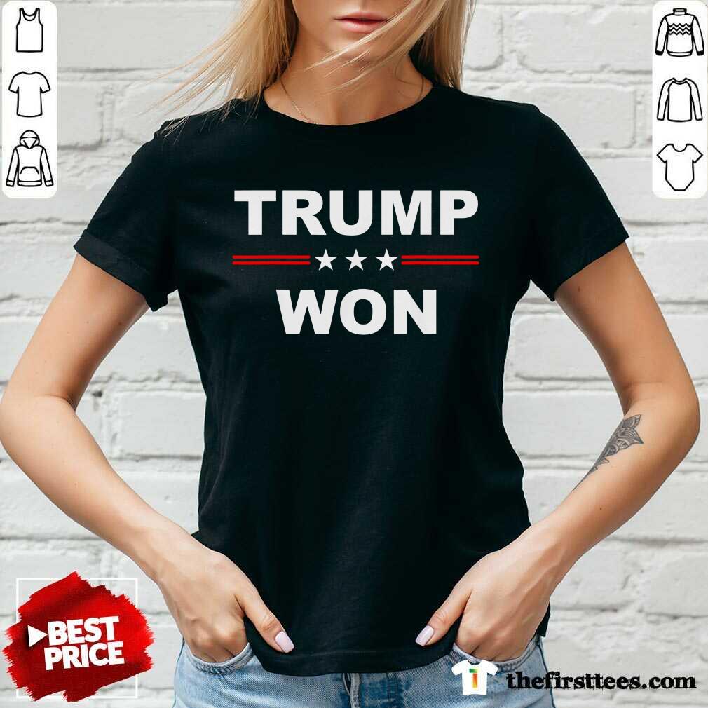 Trump Won 4th Of July American Flag Shirt
