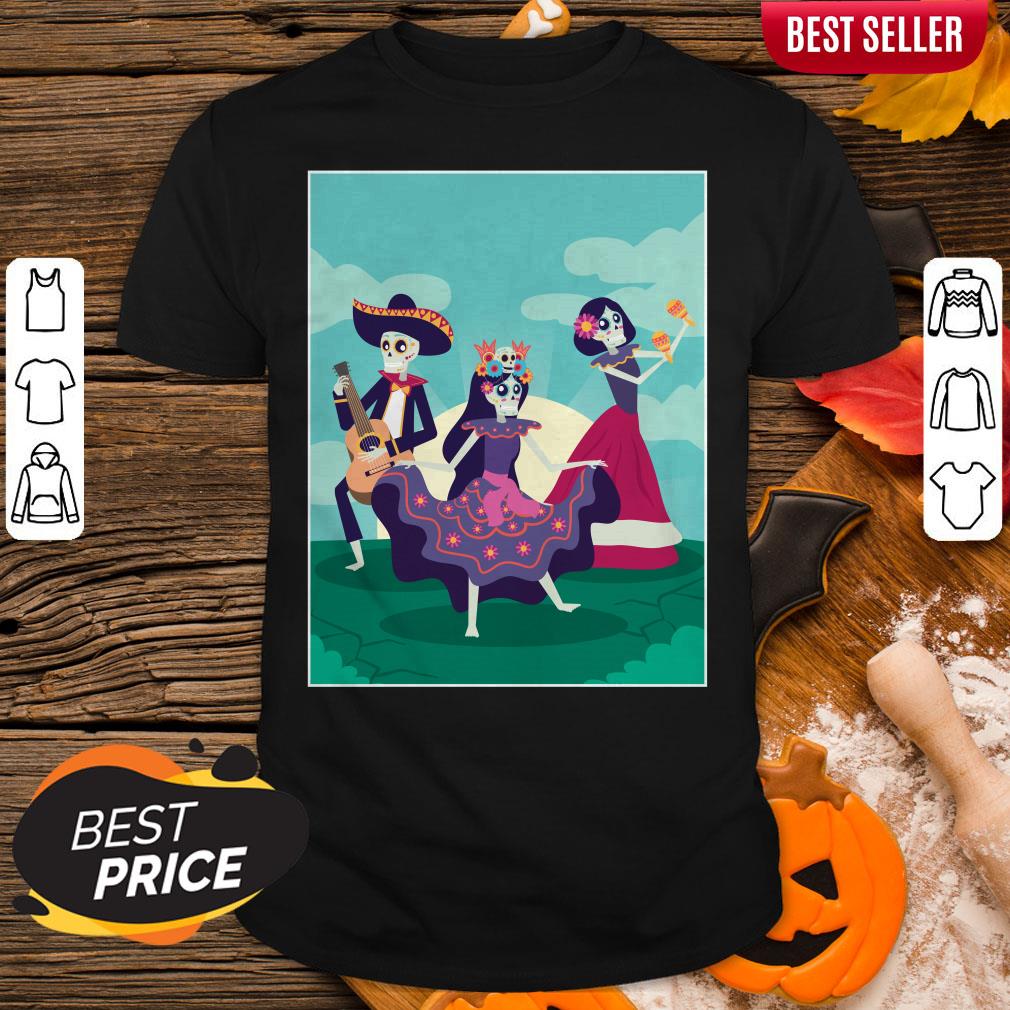 Skeletons Party Dia De Muertos Mexican Holiday Shirt