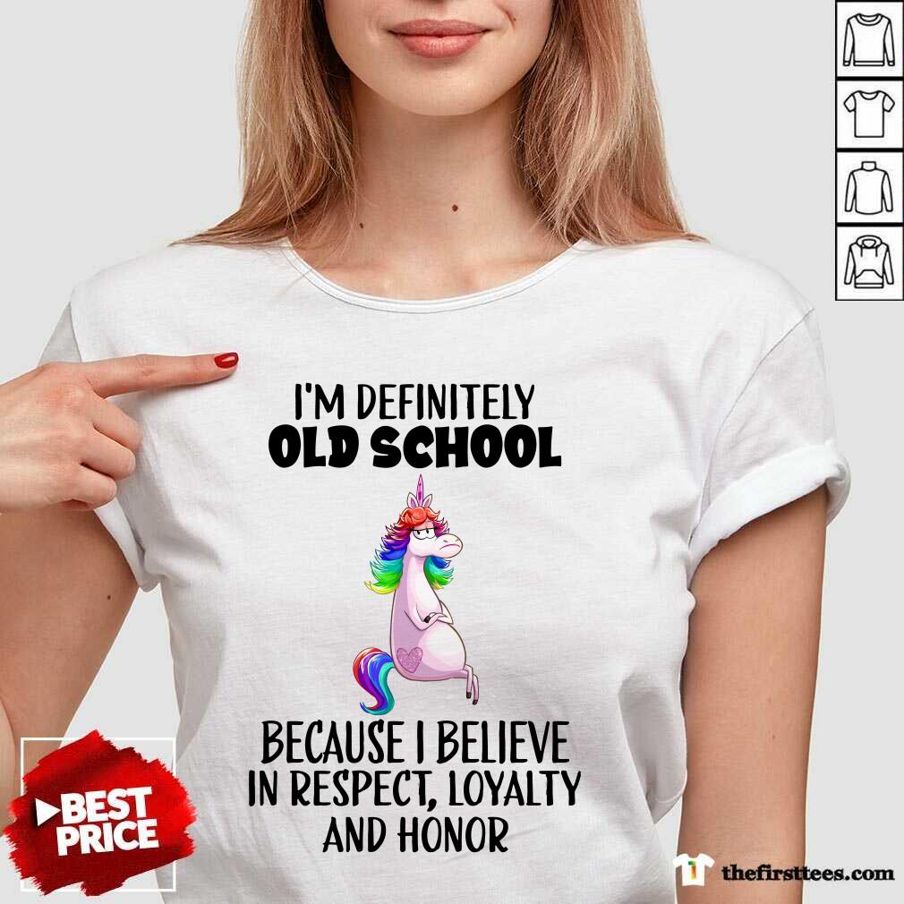 Unicorns I'm Definitely Old School Shirt