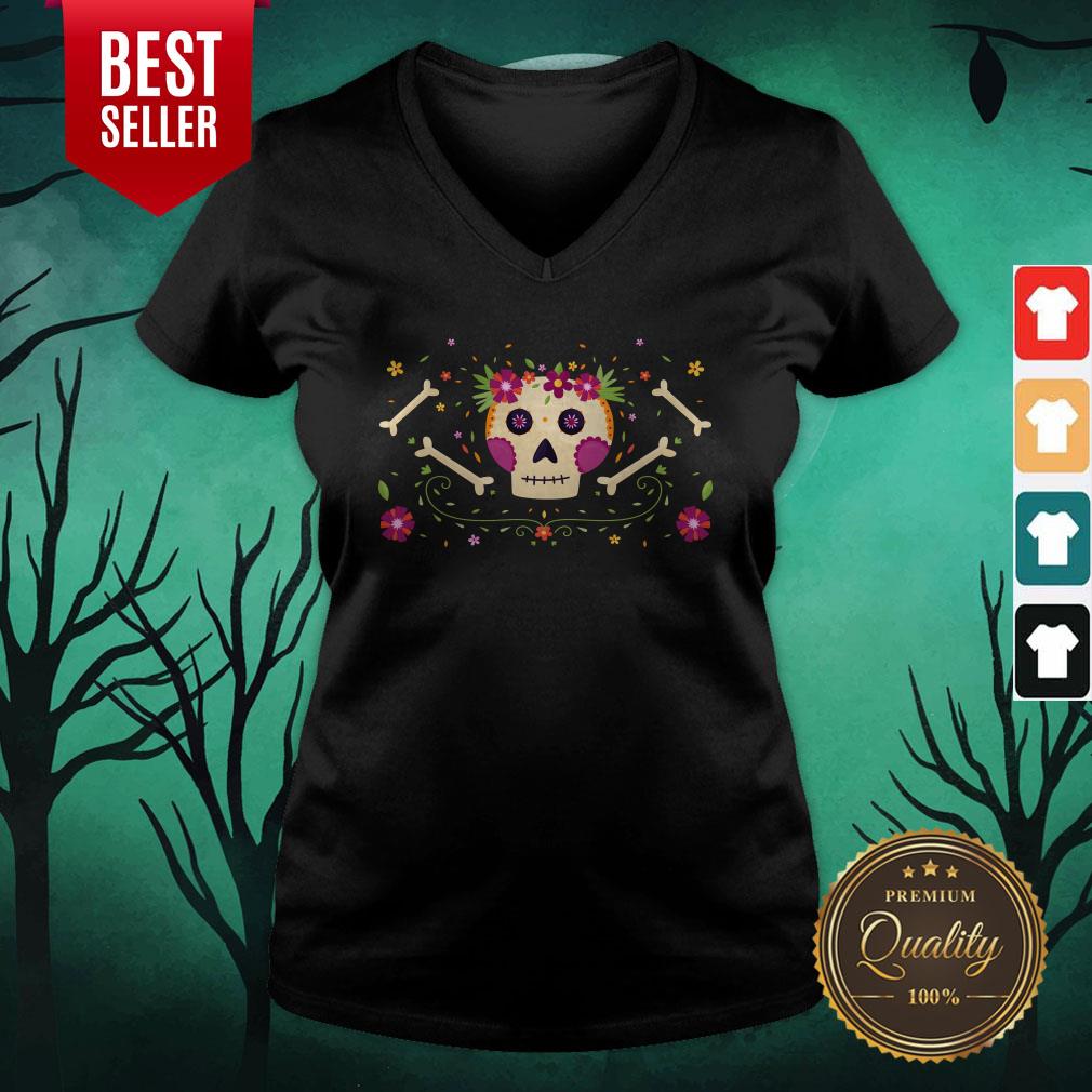 Sugar Skull Dia De Muertos Happy Mexico Holiday Shirt