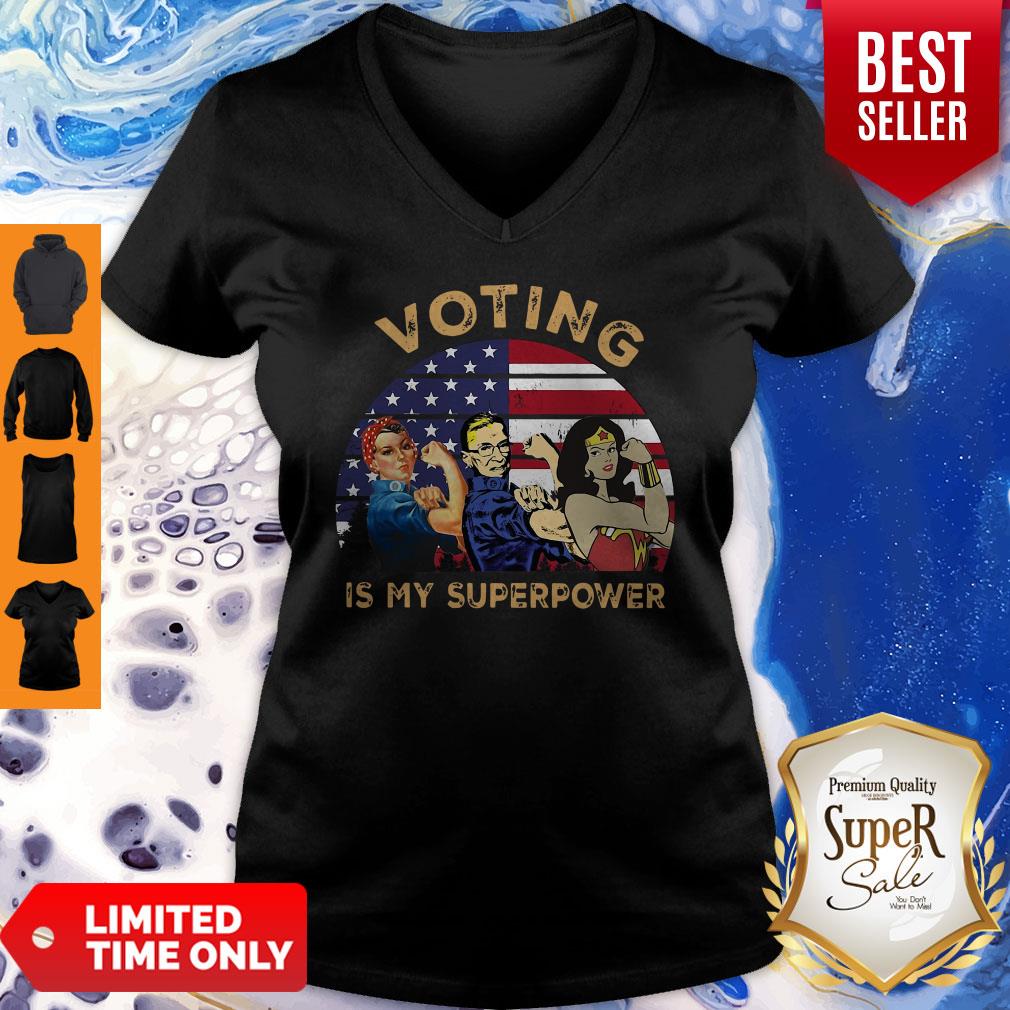 Official Voting Is My Superpower American Flag Shirt