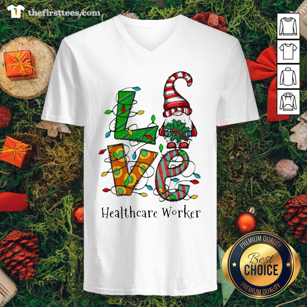 Good Love Gnomes Merry Light Christmas 2020 Healthcare Worker Shirt