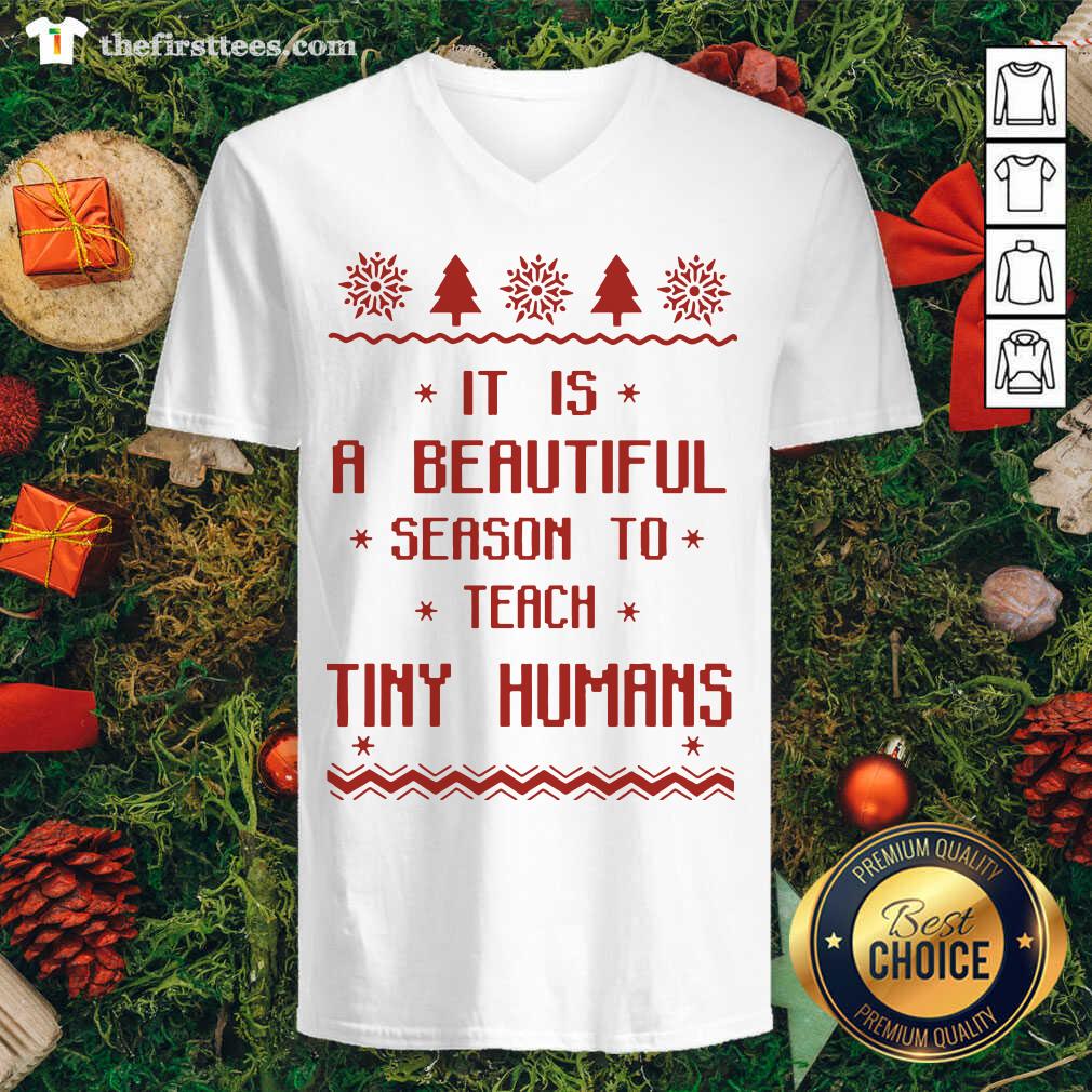 Cool It Is A Beautiful Season To Teach Tiny Humans Ugly Christmas Shirt