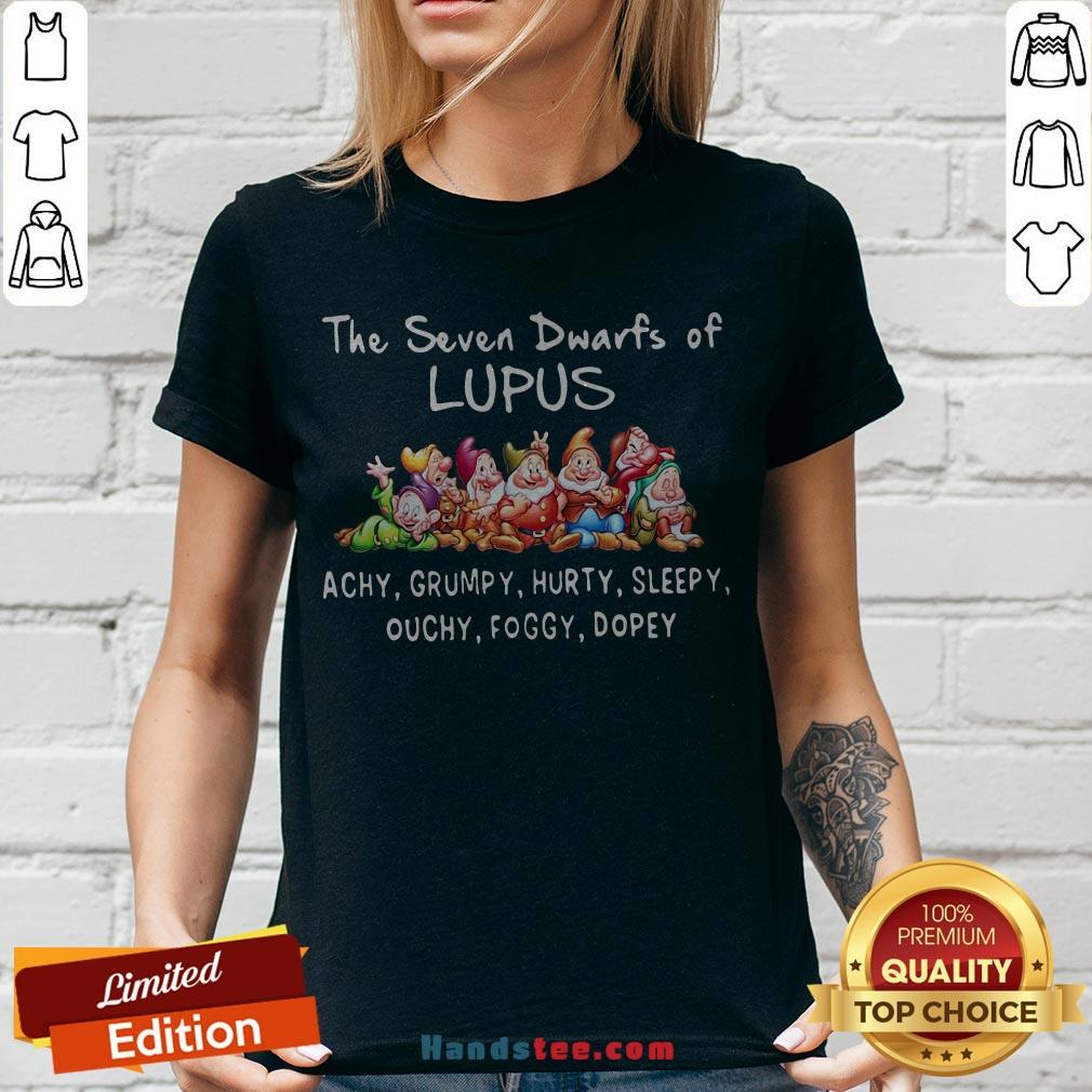 The Seven Dwarfs Of Lupus Achy Grumpy Hurty Sleepy Ouchy Foggy Dopey Shirt