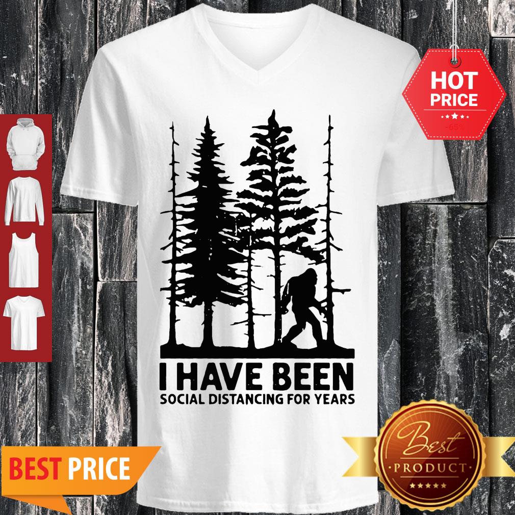 Bigfoot I Have Been Social Distancing For Year Covid-19 Shirt