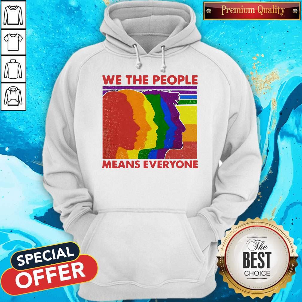 We The People Means Everyone Vintage Human Lgbt Pride Vintage Shirt