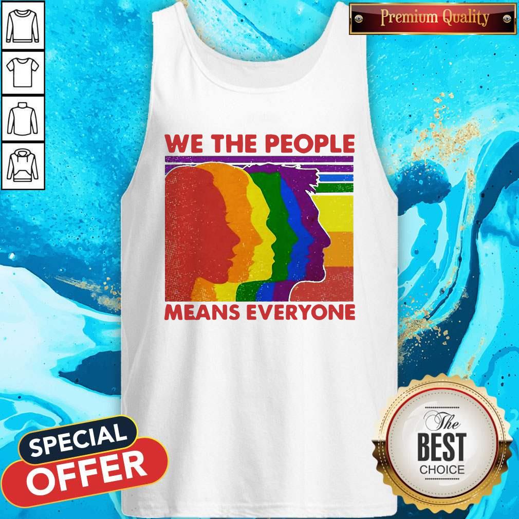 We The People Means Everyone Vintage Human Lgbt Pride Vintage Shirt