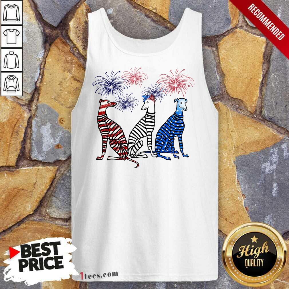 Whippet American Flag Colors Shirt