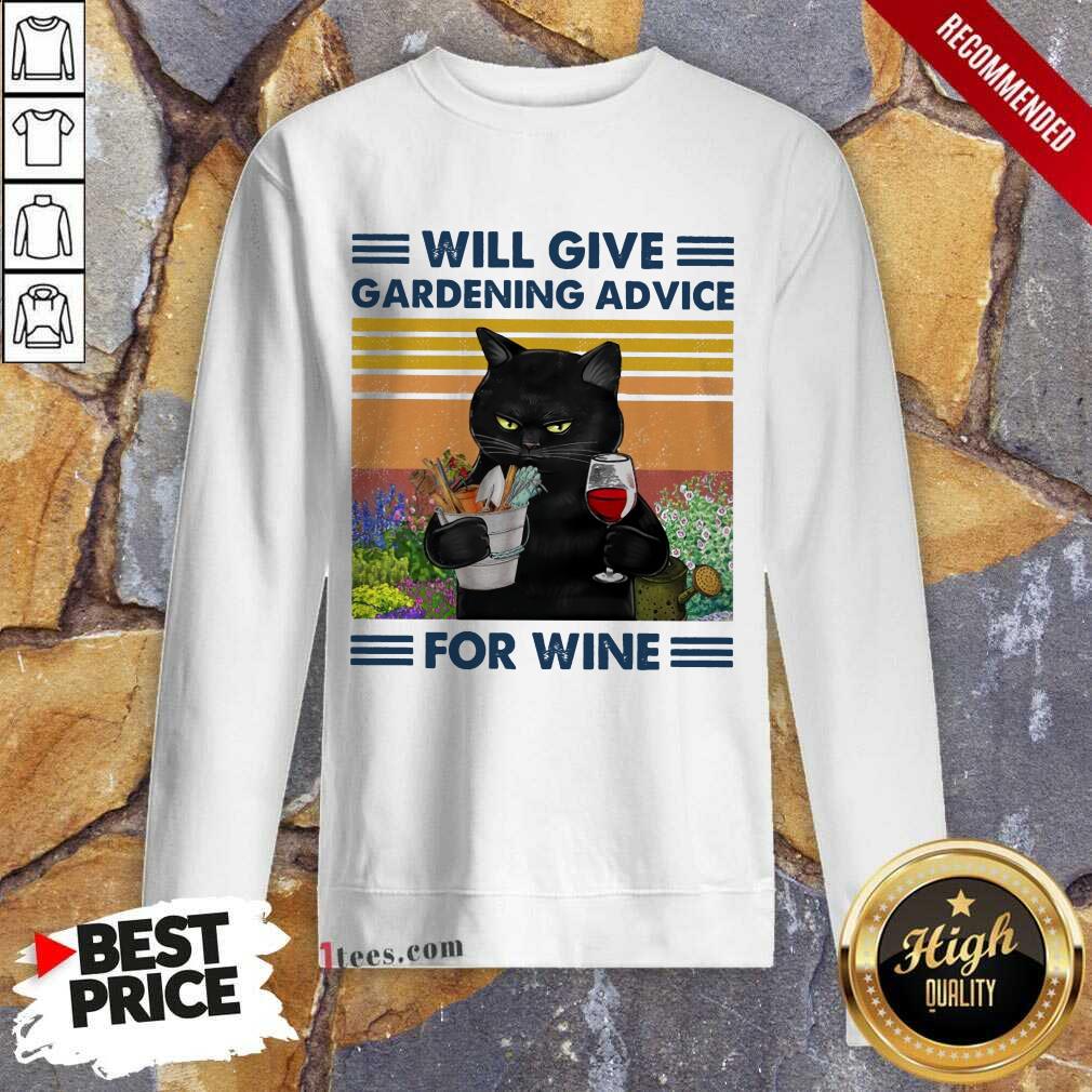 Will Give Gardening Advice Cat Vintage Shirt
