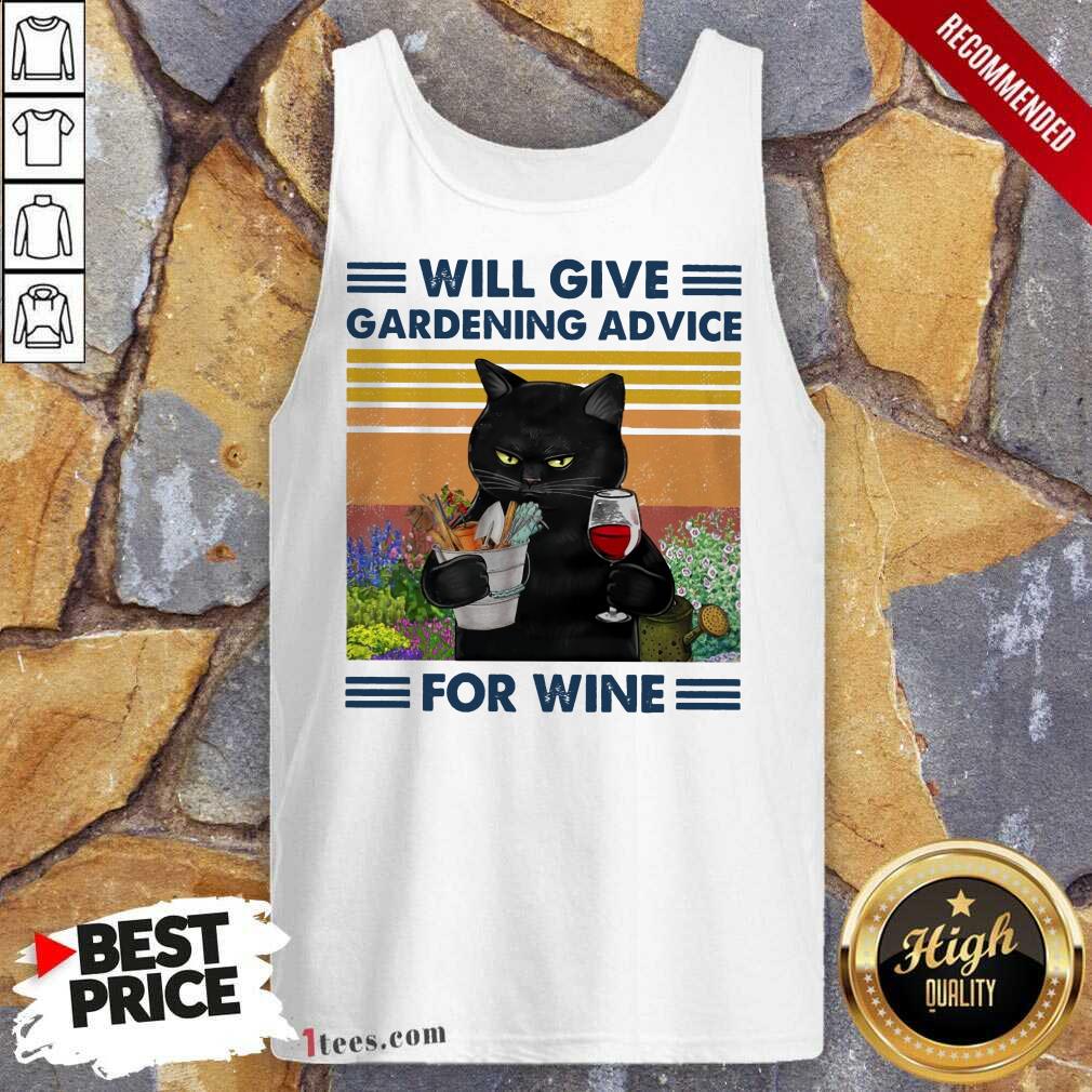 Will Give Gardening Advice Cat Vintage Shirt