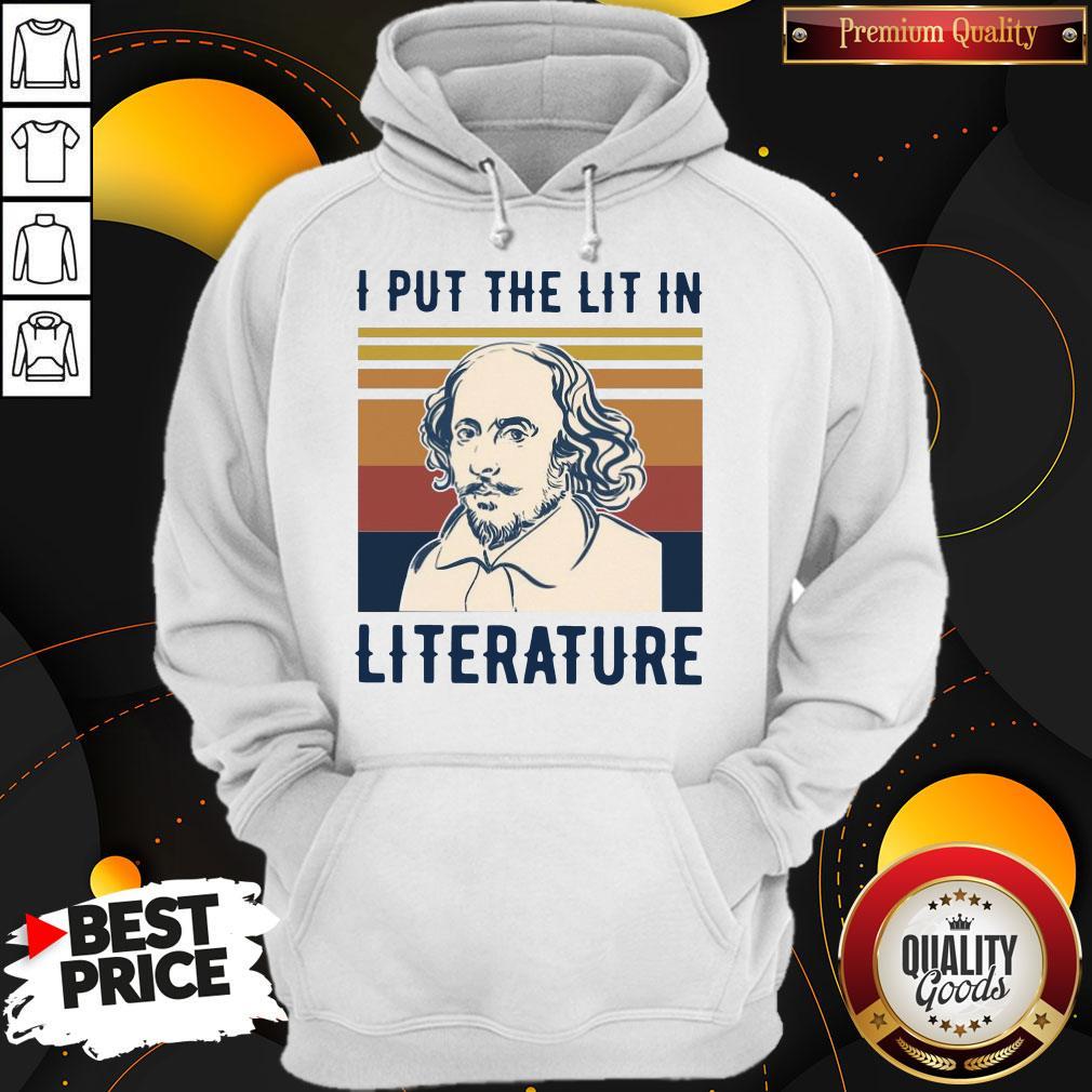 William Shakespeare I Put The Lit In Literature Vintage Shirt