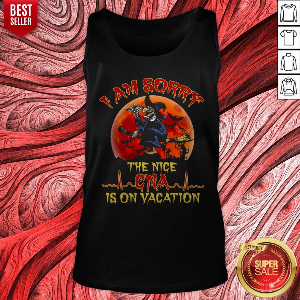 Witch I Am Sorry The Nice CNA Is On Vacation Moon Halloween Shirt