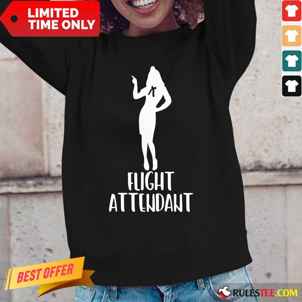 Womens Cool Stewardess Flight Attendant Shirt