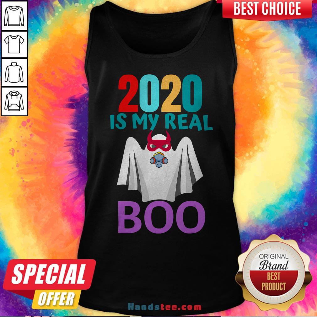 Colorful 2020 Is My Real Boo Ghost Halloween Shirt