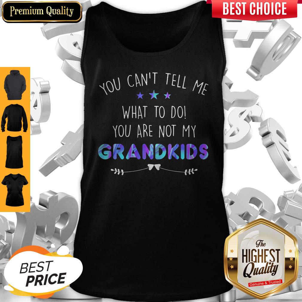 You Can't Tell Me What To Do You Are Not My Grandkids Stars Shirt