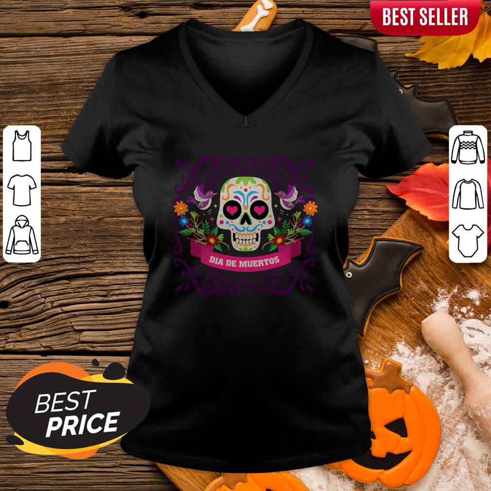 Sugar Skull Dia De Muertos Day Of Dead Vintage Shirt