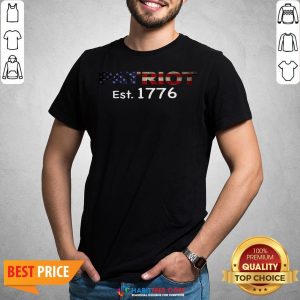 Nice Patriot American Pride Est 1776 American Flag Shirt