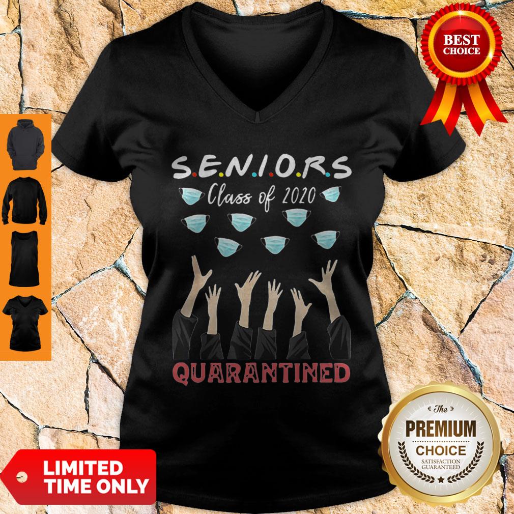 Social Distancing Senior Class Of 2020 Graduation Quarantine Shirt