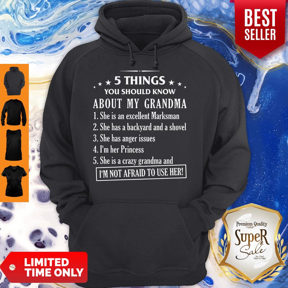 Cute 5 Things You Should Know About My Grandma Shirt