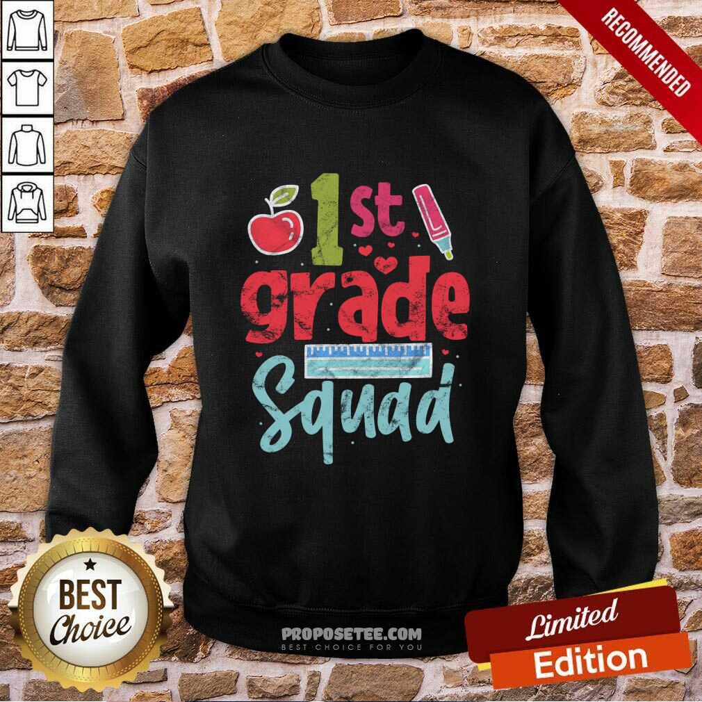1st Grade Squad Apple Shirt