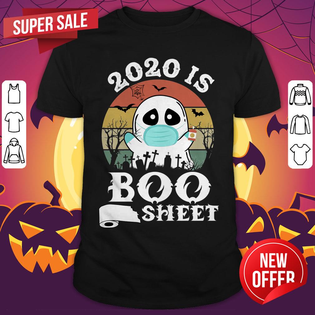 2020 Is Boo Sheet Best Gift Halloween Vintage Retro Shirt