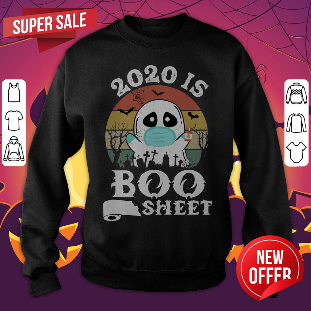 2020 Is Boo Sheet Best Gift Halloween Vintage Retro Shirt