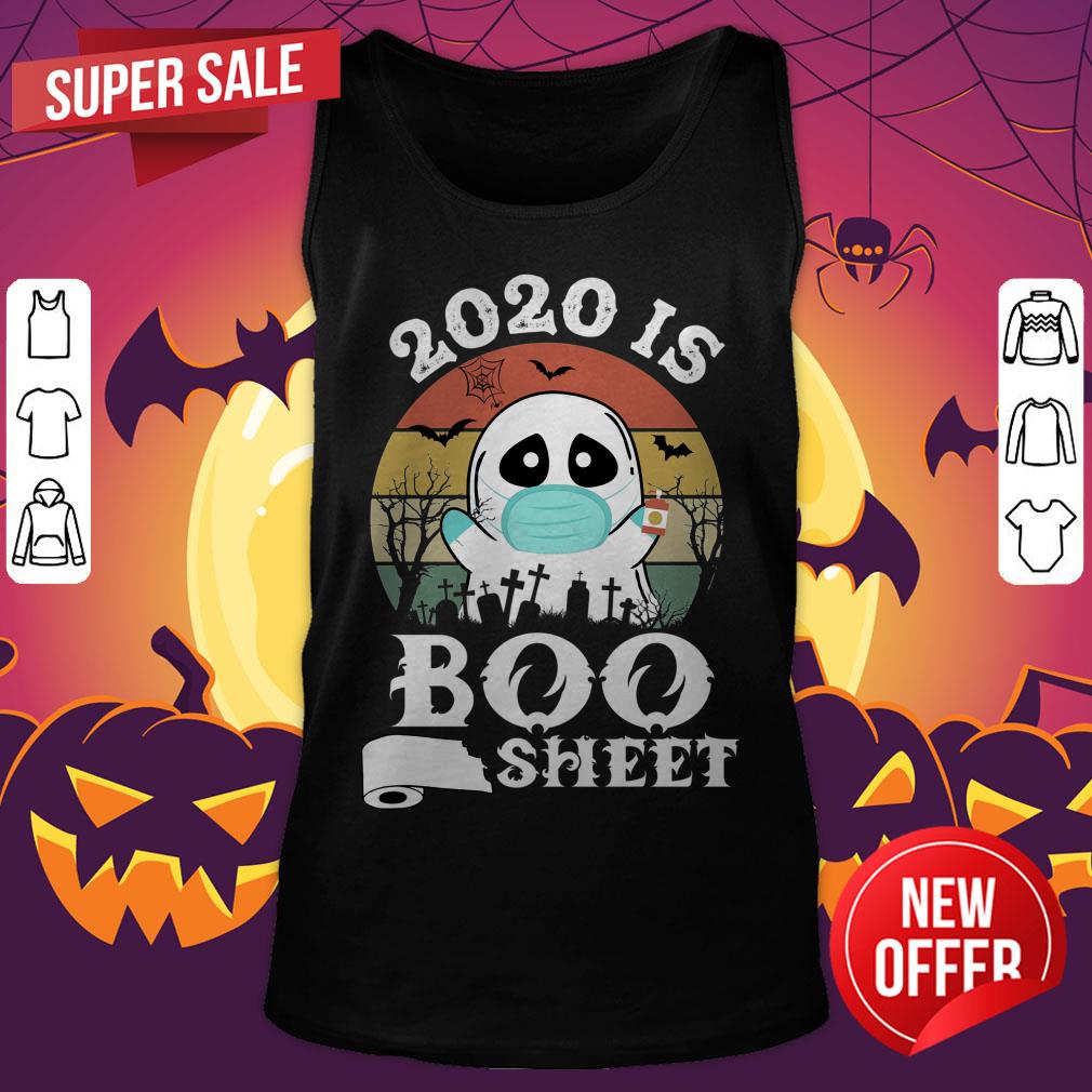 2020 Is Boo Sheet Best Gift Halloween Vintage Retro Shirt