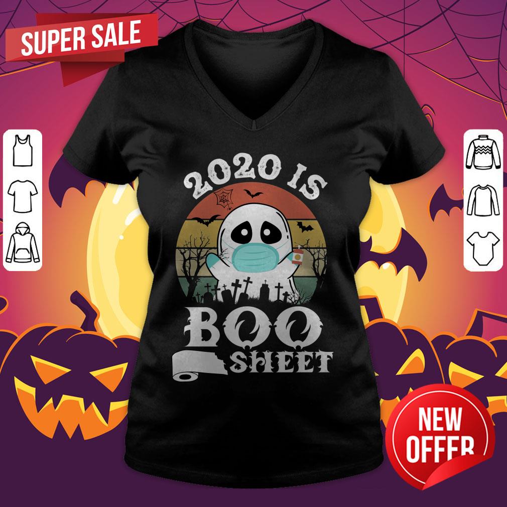 2020 Is Boo Sheet Best Gift Halloween Vintage Retro Shirt