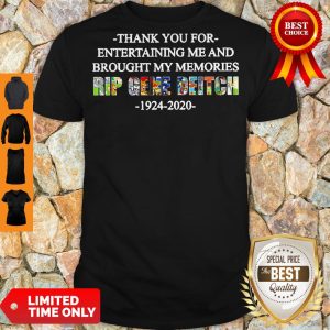 Top Rip Gene Deitch Thank You For Entertaining Me 1924 2020 Shirt