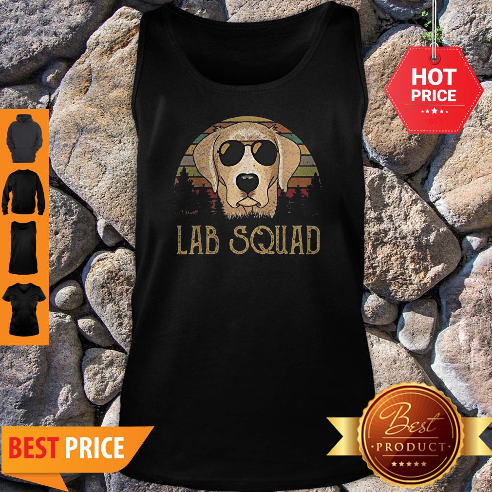 Original Yellow Lab Squad Retro Funny Labrador Mom Dad Lover Gifts Shirt