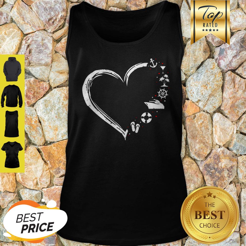 Official Love Flip Flop Wine Sailor Cruise Ship Heart Shirt