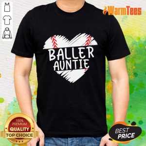 Aunt Baseball Heart Shirt