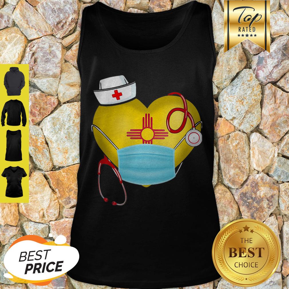 New Mexico Nurse Heart Stethoscope 2020 Coronavirus Shirt
