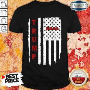 Trump Maga American Flag Shirt