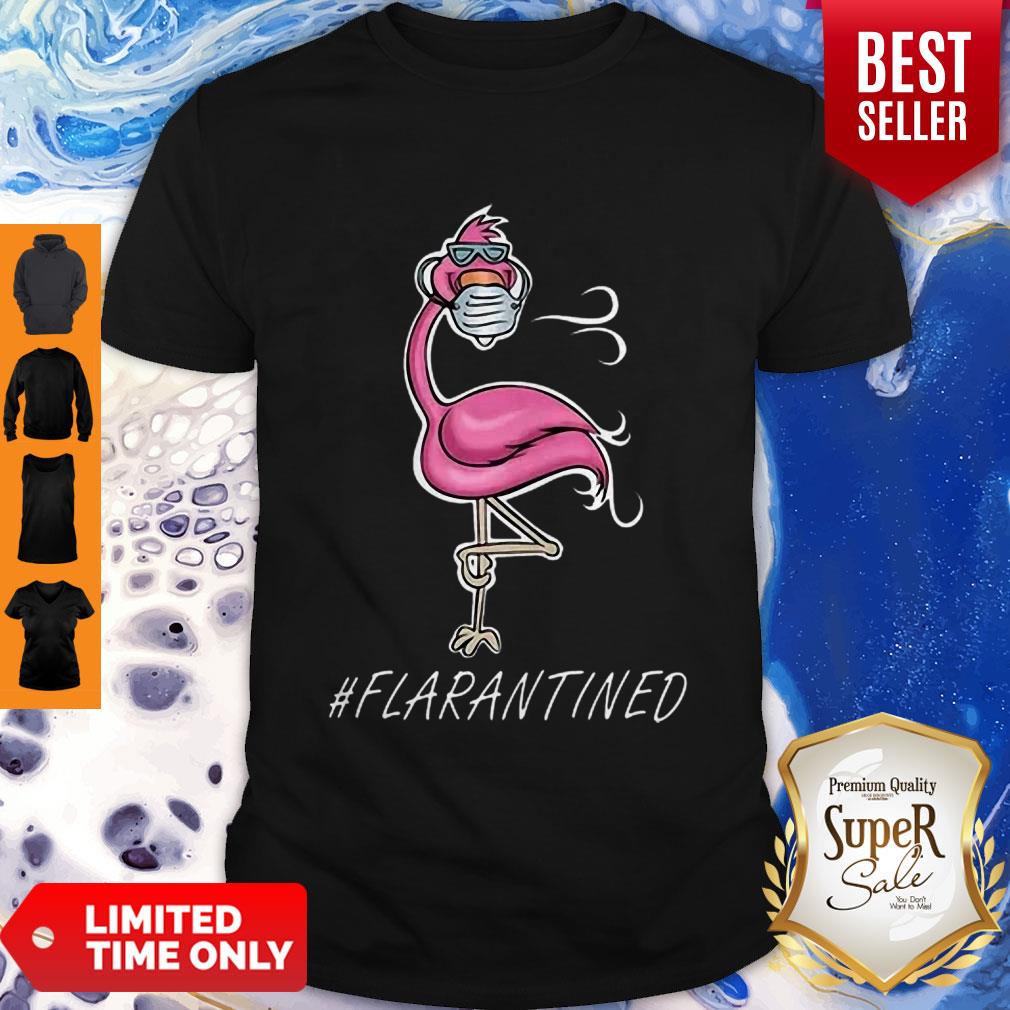 Flamingo Mask #Flarantined COVID-19 Shirt