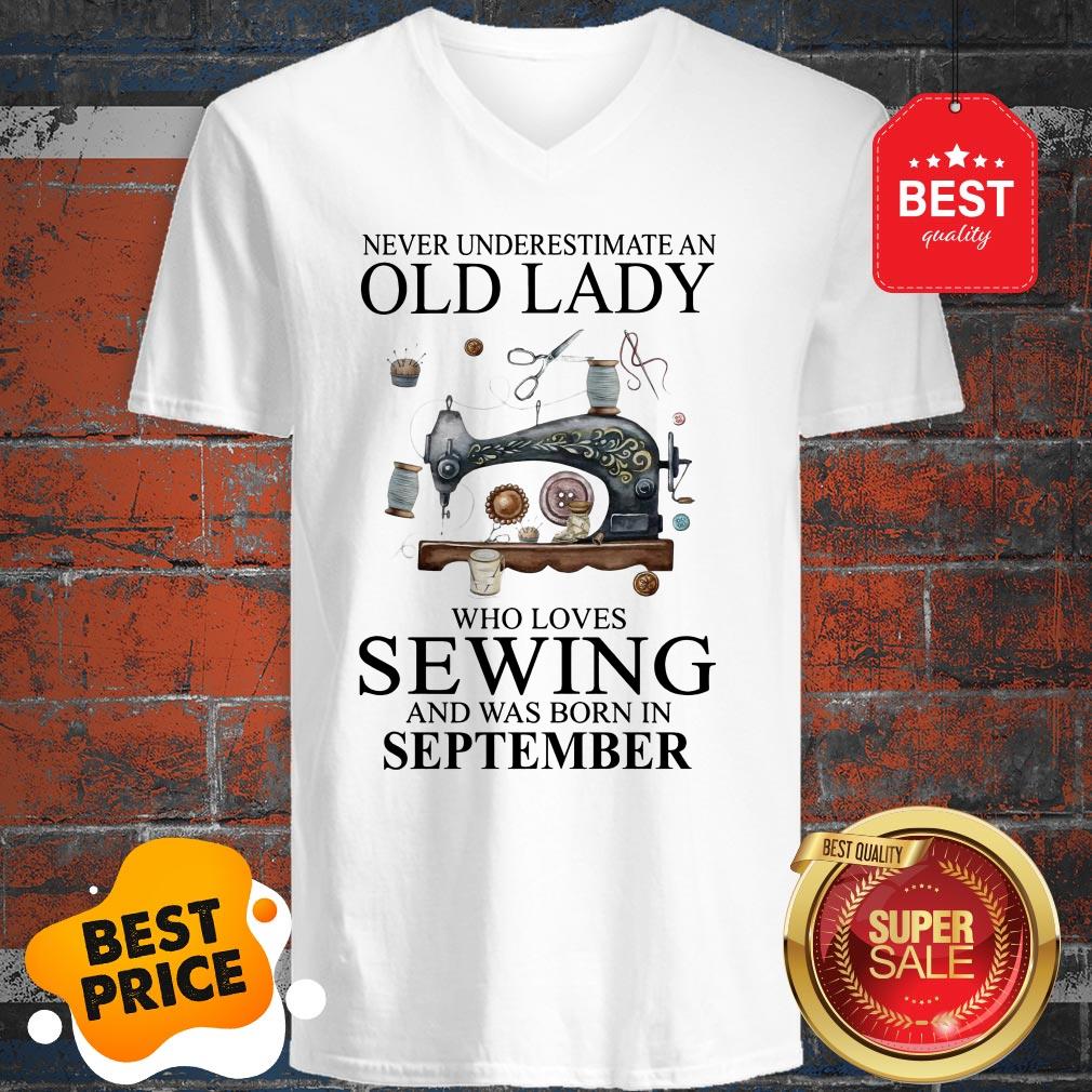 Never Underestimate Woman Who Loves Sewing And Was Born In July Shirt