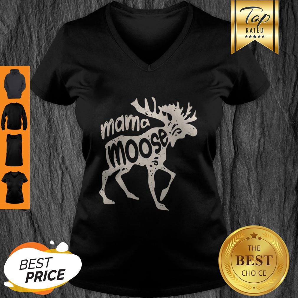 Top Mama Moose Women Mothers Day Family Matching Tees Shirt