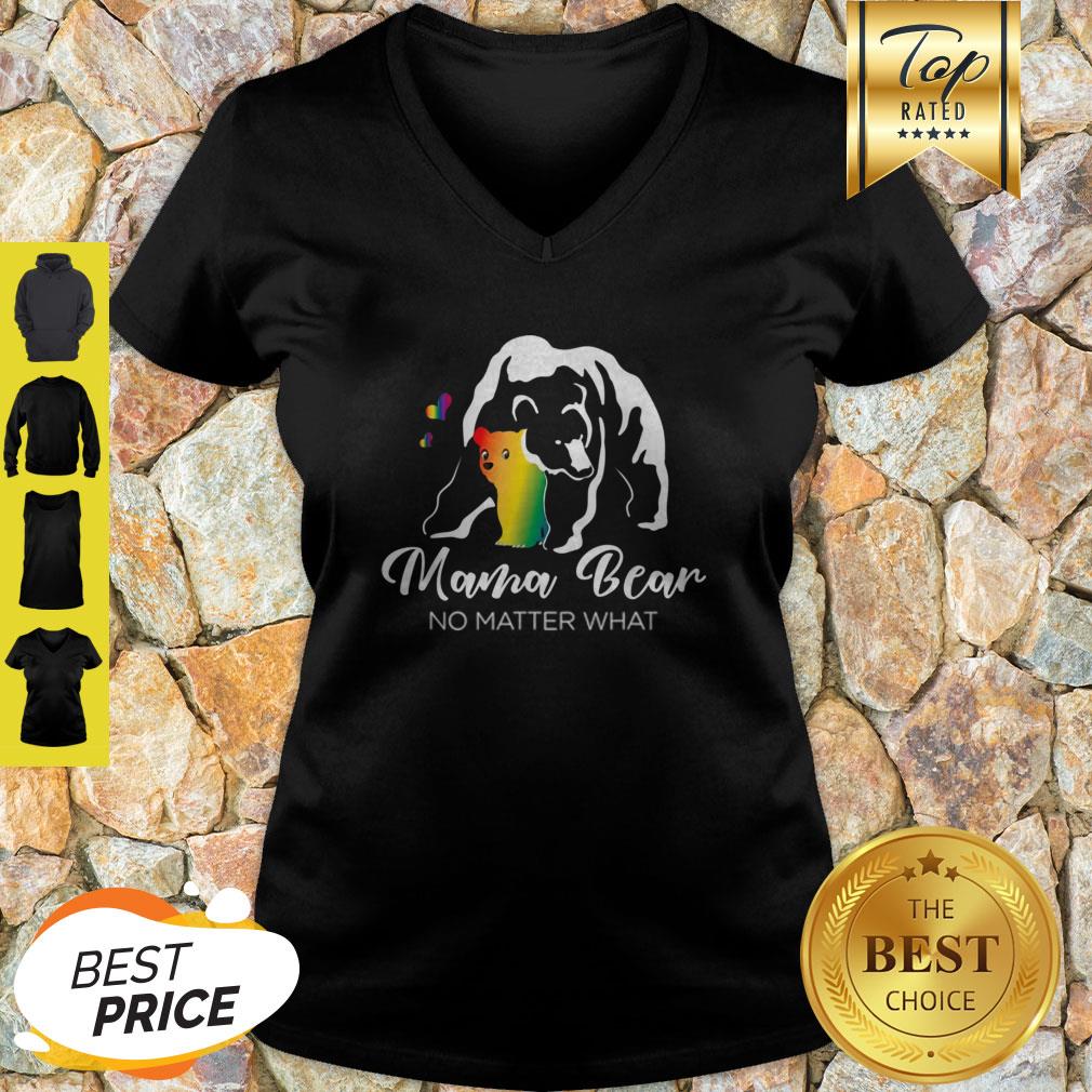 Official Mama Bear Pride No Matter What Awareness Gift LGBT Mom Shirt