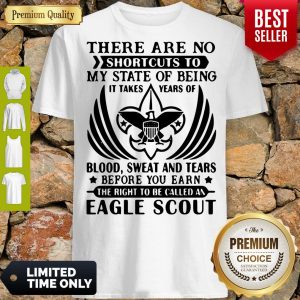 Top There Are No Shortcuts To My State Of Being Eagle Scout Shirt