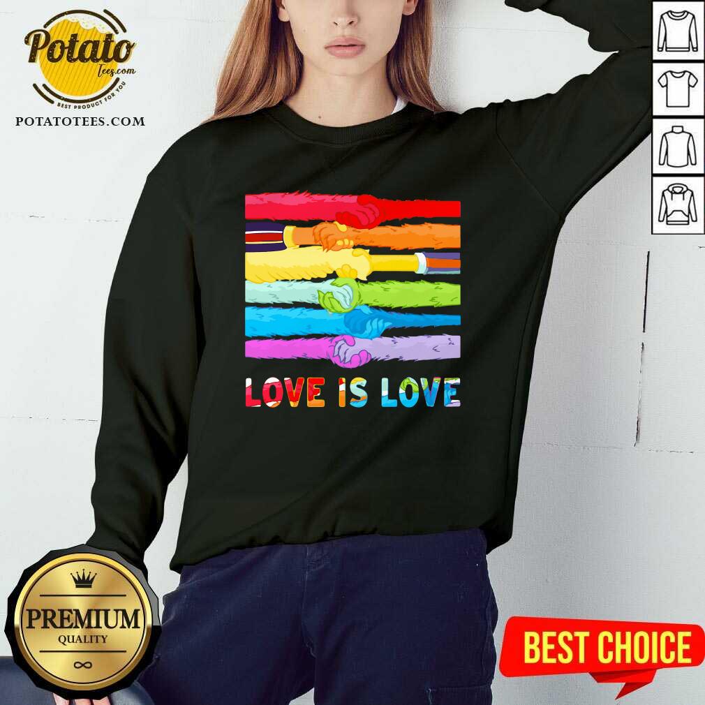 LGBT Hands Love Is Love Shirt
