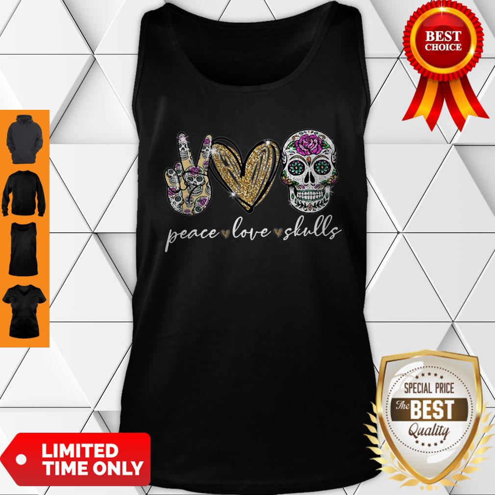 Official Peace Love Sugar Skull Shirt