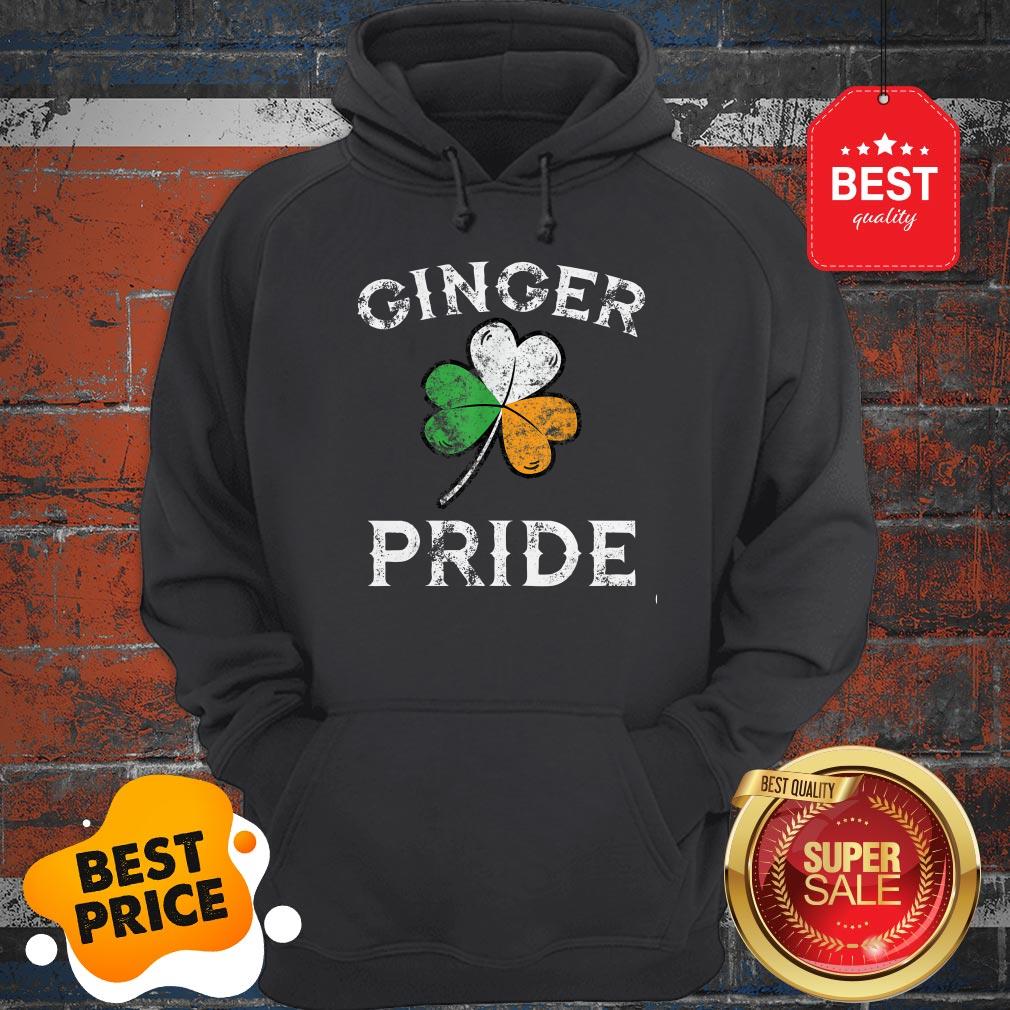 Awesome Ginger Pride St Patricks Day Irish Flag Clover Shirt