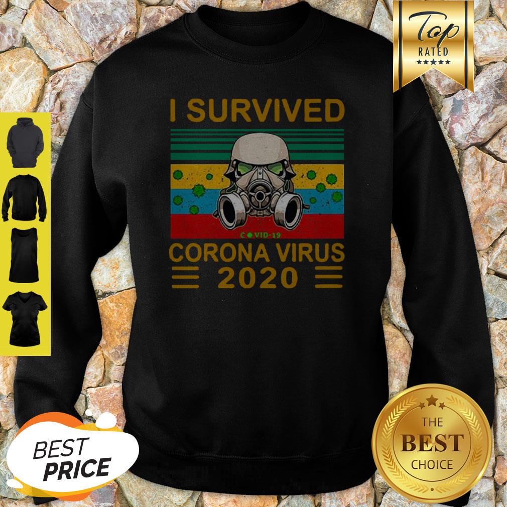 Top Stormtrooper I Survived Covid-19 Coronavirus 2020 Vintage Shirt