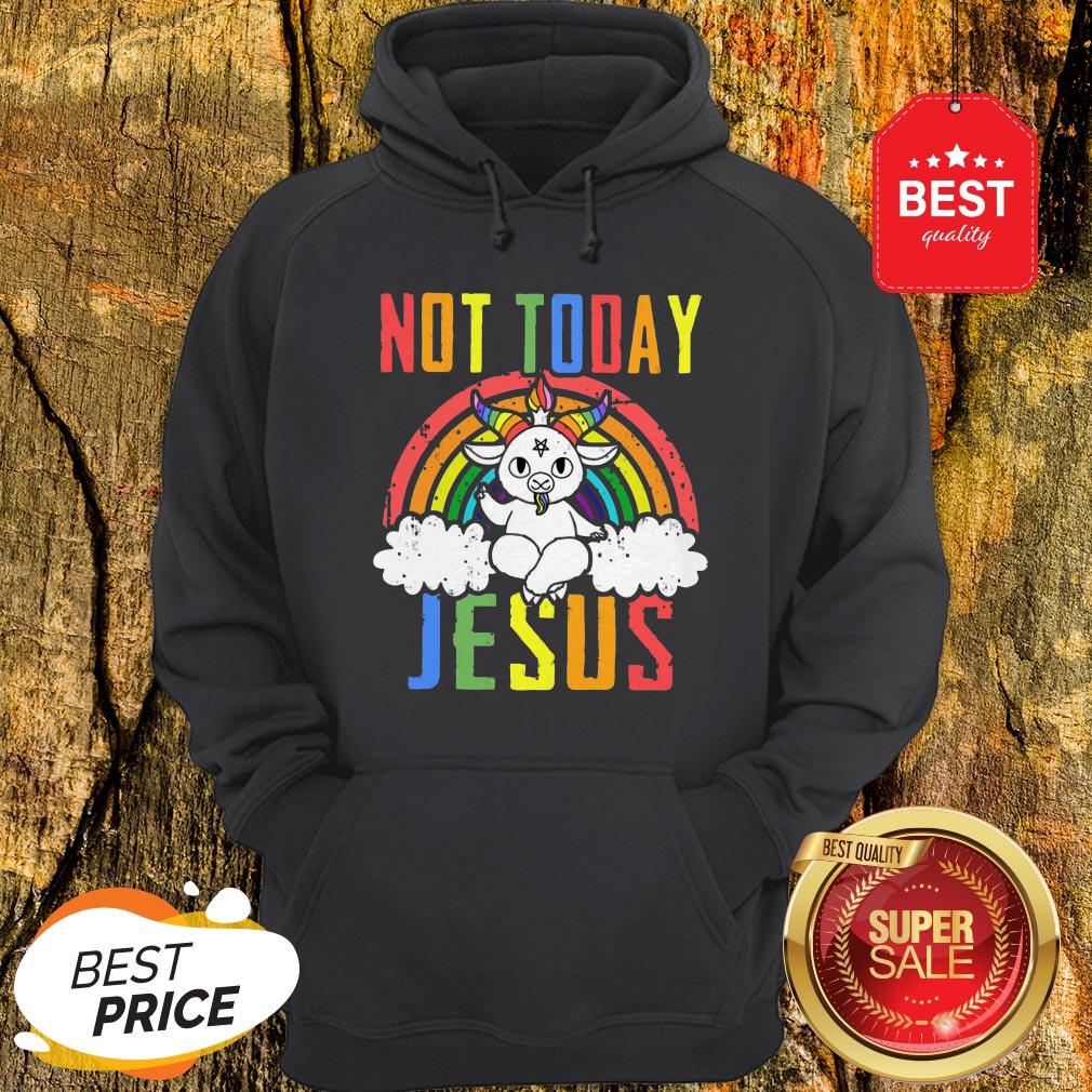Official Satan Baphomet LGBT Not Today Jesus Shirt