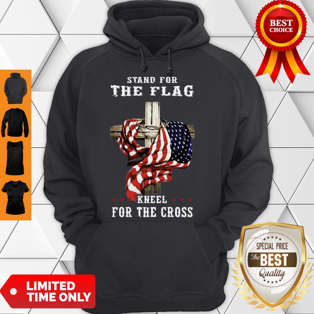 Awesome Stand For The Flag Kneel For The Cross Shirt