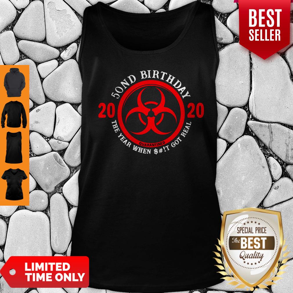 Top Biological Hazard 50th Birthday 2020 Quarantined Coronavirus Shirt