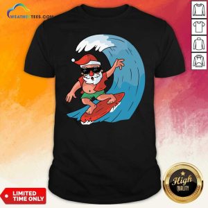 Premium Santa Surfing Christmas Shirt